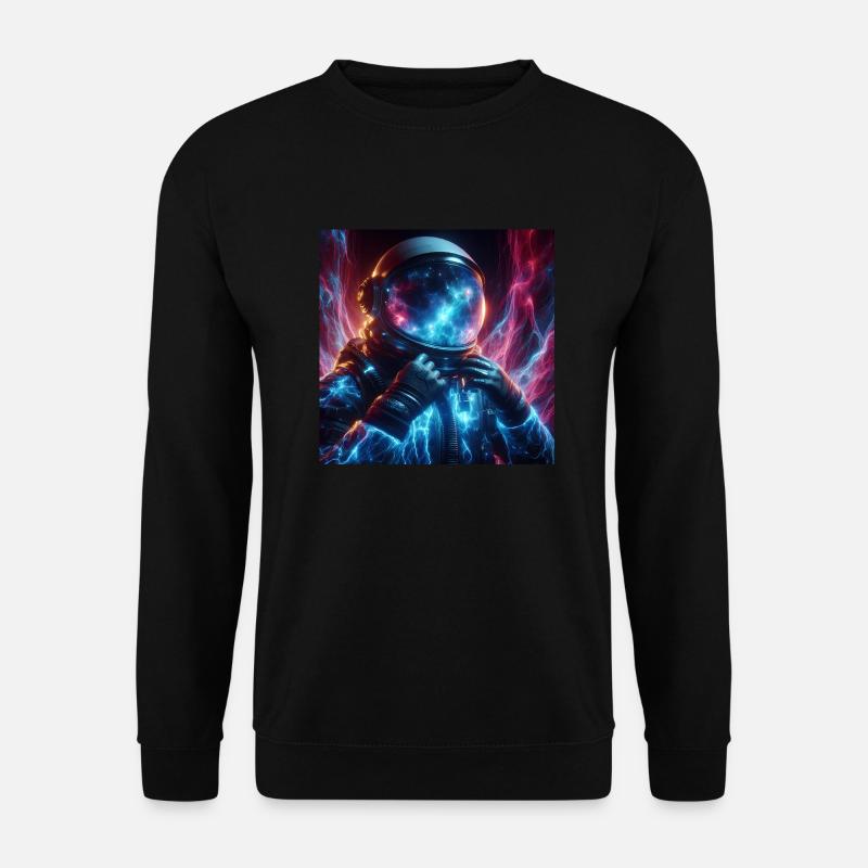 Astronaut im Weltraum - Unisex Pullover - Schwarz