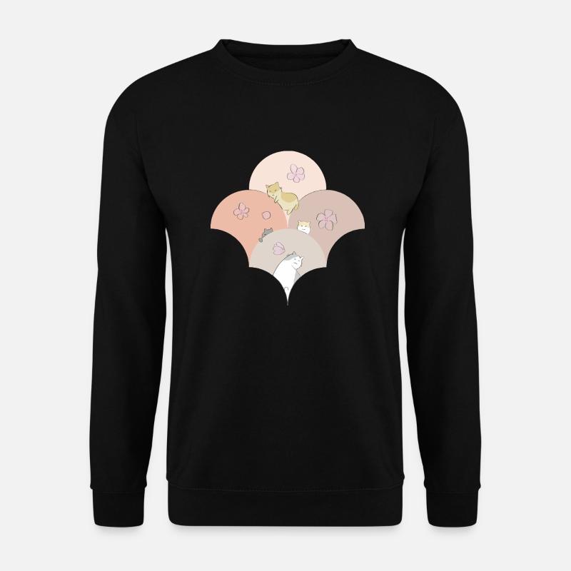 Kawaii Kätzchen - Unisex Pullover - Schwarz