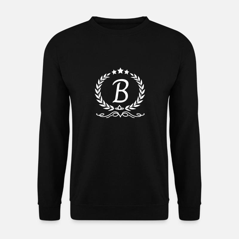 Buchstabe b Krone - Unisex Pullover - Schwarz