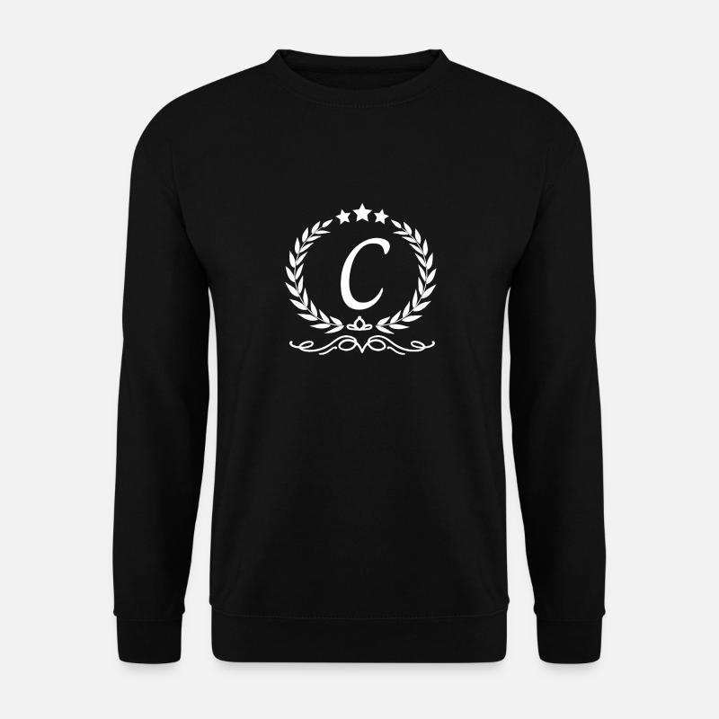Letter c crown - Unisex Sweatshirt - black