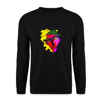 Maske - Unisex Pullover - Schwarz - Vorne - Alina (178cm) & Michal (187cm)