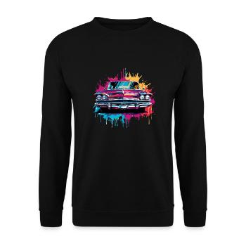 Strreetart Limosine - Sweat-shirt Unisexe - noir - Devant - Alina (178cm) & Michal (187cm)