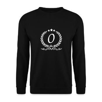 Letter o crown - Unisex Sweatshirt - black - Front - Alina (178cm) & Michal (187cm)