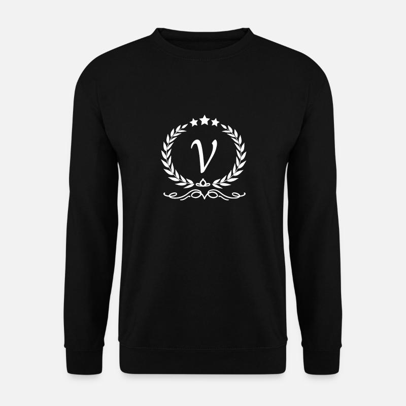 Letter V Crown - Unisex Sweatshirt - black