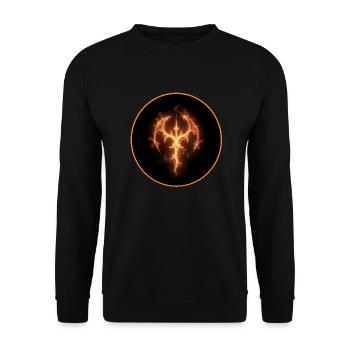 Symbole du bouclier anti-feu - Sweat-shirt Unisexe - noir - Devant - Alina (178cm) & Michal (187cm)