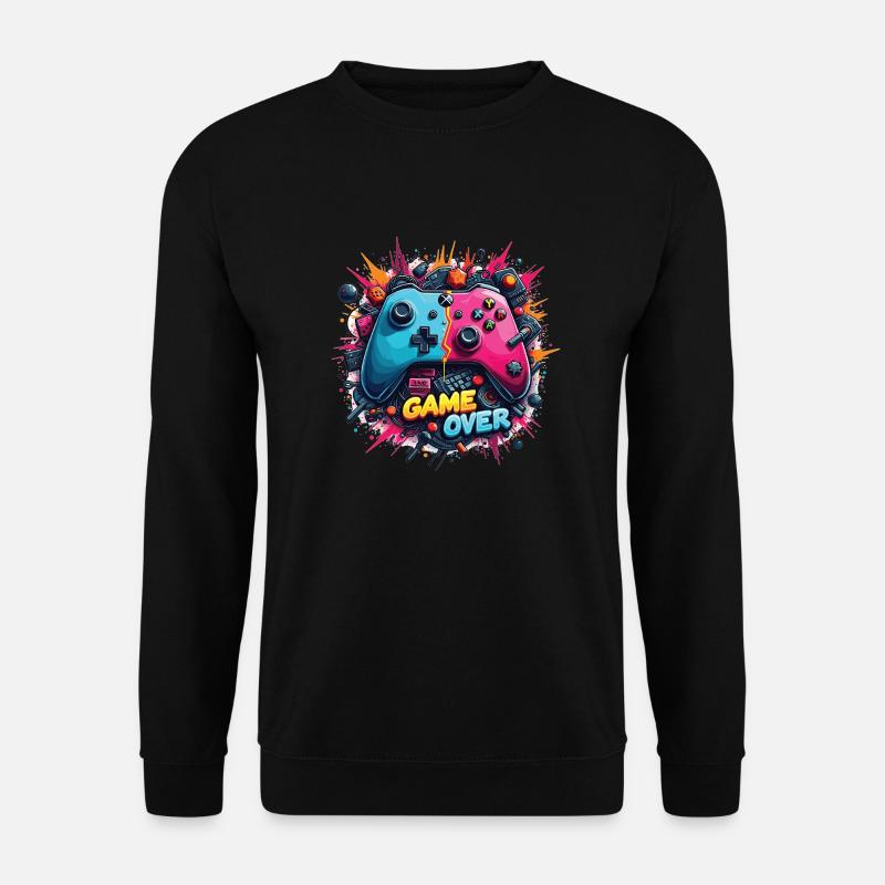 Game Over Retro Controller Shirt - Unisex Sweatshirt - black