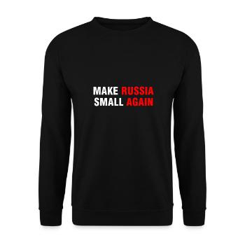 Make Russia Small Again - Sweat-shirt Unisexe - noir - Devant - Alina (178cm) & Michal (187cm)