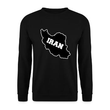 Iran - Unisex Sweatshirt - black - Front - Alina (178cm) & Michal (187cm)