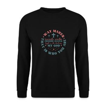 Waymaker - Unisex Pullover - Schwarz - Vorne - Alina (178cm) & Michal (187cm)