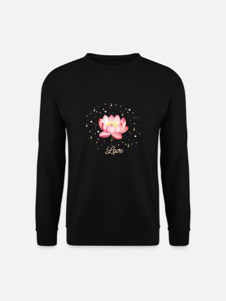 LOTUS - Symbol der Reinheit und Liebe - Unisex Pullover - Schwarz