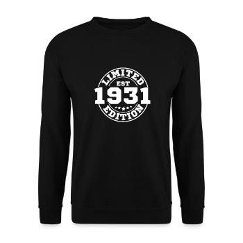 1931 Limited Edition - Unisex Sweatshirt - black - Front - Alina (178cm) & Michal (187cm)