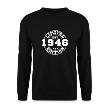 1946 Limited Edition - Unisex Sweatshirt - black - Front - Alina (178cm) & Michal (187cm)