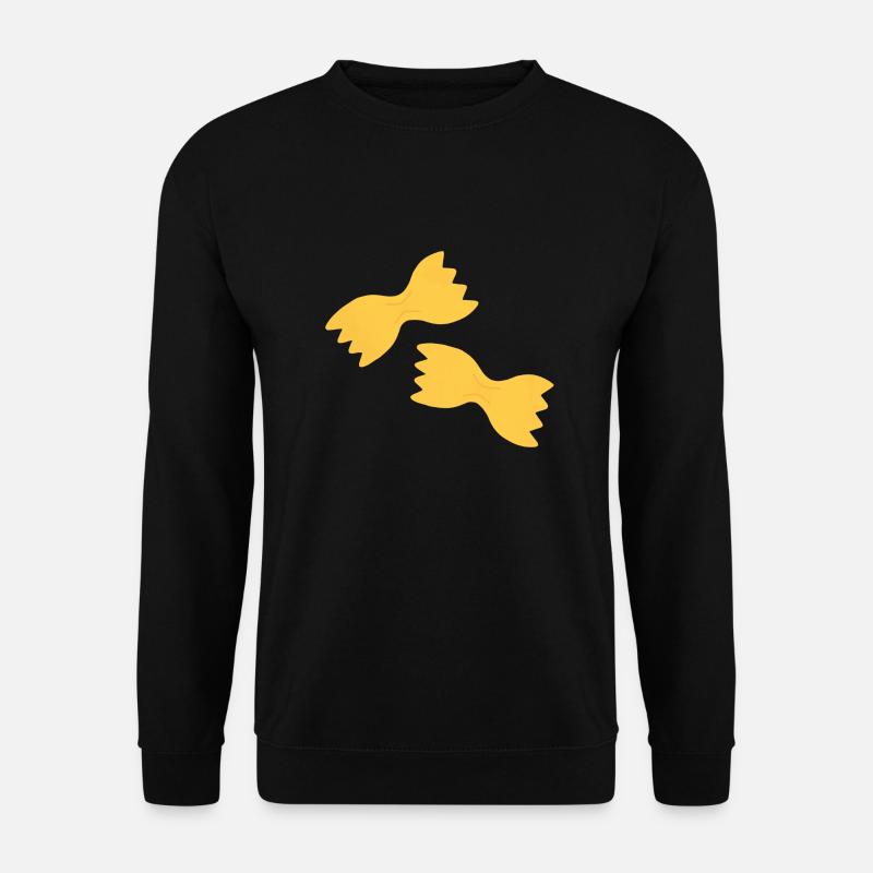 Farfalle Nudeln - Unisex Pullover - Schwarz