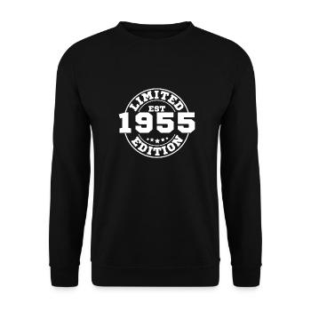 1955 limited edition - Sweat-shirt Unisexe - noir - Devant - Alina (178cm) & Michal (187cm)