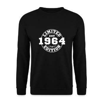 1964 Limited Edition - Unisex Sweatshirt - black - Front - Alina (178cm) & Michal (187cm)