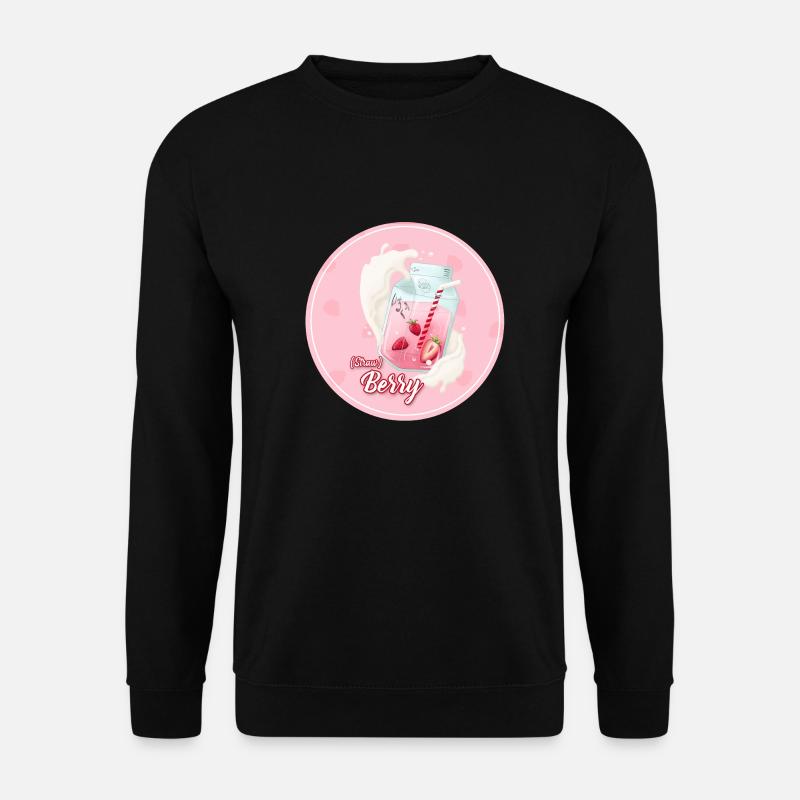 Erdbeermilch - Unisex Pullover - Schwarz