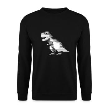 Dinosaures dinosaures dinosaures t-rex - Sweat-shirt Unisexe - noir - Devant - Alina (178cm) & Michal (187cm)