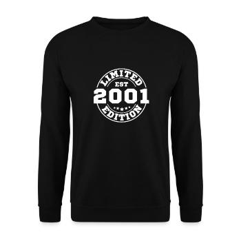 2001 Limited Edition - Unisex Sweatshirt - black - Front - Alina (178cm) & Michal (187cm)