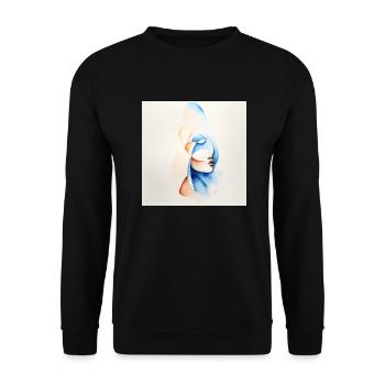 Women's Art - Unisex Sweatshirt - black - Front - Alina (178cm) & Michal (187cm)