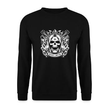 Heavy metal - Unisex Sweatshirt - black - Front - Alina (178cm) & Michal (187cm)