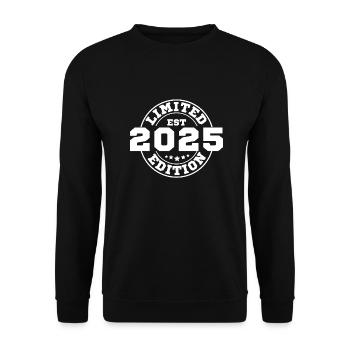 2025 limited edition - Unisex Sweatshirt - black - Front - Alina (178cm) & Michal (187cm)