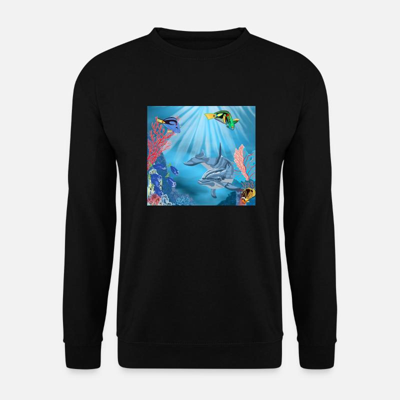 UnterWasserbild 02 - Unisex Pullover - Schwarz