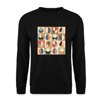 Ostereier Design No.01 - Unisex Pullover - Schwarz - Vorne - Alina (178cm) & Michal (187cm)