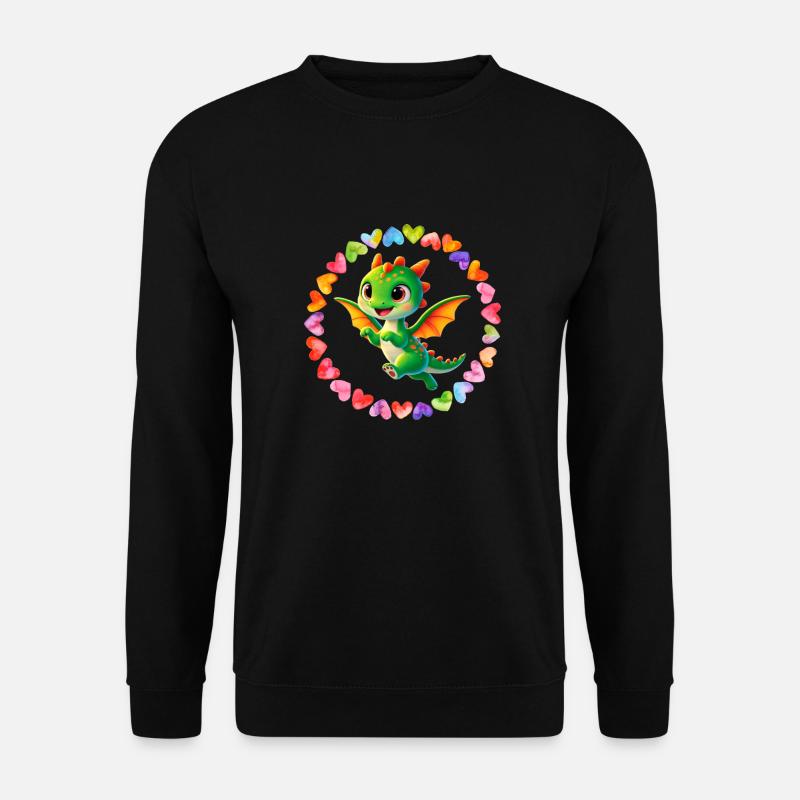 Fluttering Flame in Love - Unisex Sweatshirt - black