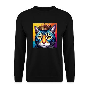 AKILLER 0022 - Unisex Sweatshirt - black - Front - Alina (178cm) & Michal (187cm)