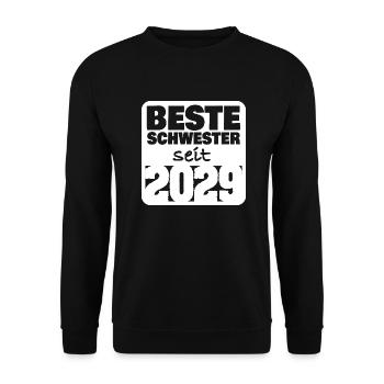 2029 - Unisex Sweatshirt - black - Front - Alina (178cm) & Michal (187cm)