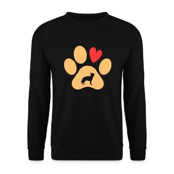 Hund Deutscher Schäferhund - Unisex Pullover - Schwarz - Vorne - Alina (178cm) & Michal (187cm)