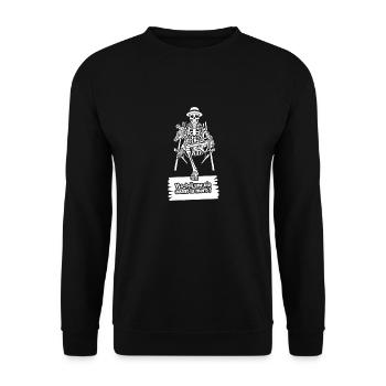 Y A-T-IL UNE VIE AVANT LA MORT ? - Sweat-shirt Unisexe - noir - Devant - Alina (178cm) & Michal (187cm)