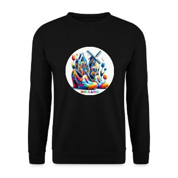 Pays-Bas Coloré LGBTQ - Sweat-shirt Unisexe - noir - Devant - Alina (178cm) & Michal (187cm)