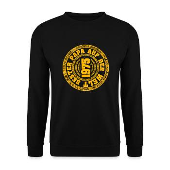 Daddy 1975 - Unisex Sweatshirt - black - Front - Alina (178cm) & Michal (187cm)