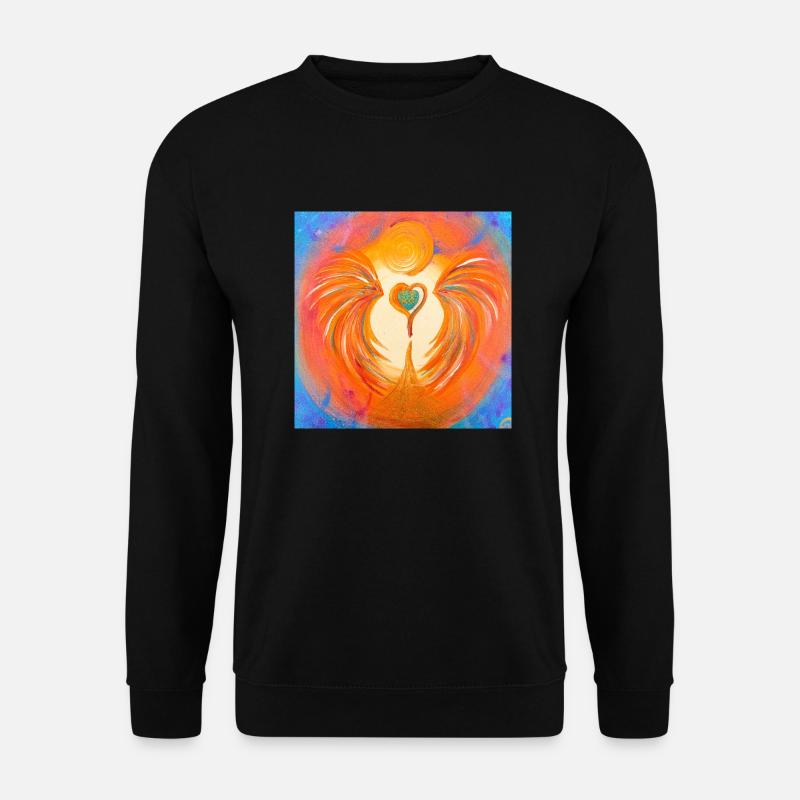 Herzengel Liebesfreude - Unisex Pullover - Schwarz