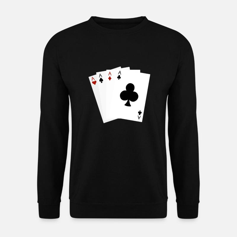 ace playing cards - Unisex Sweatshirt - black