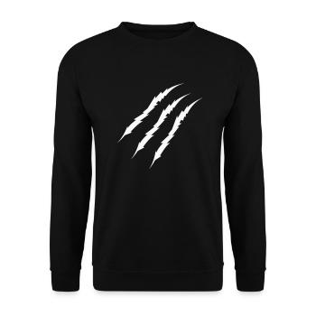 krallen - Unisex Pullover - Schwarz - Vorne - Alina (178cm) & Michal (187cm)