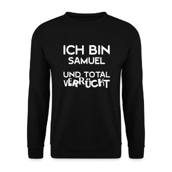 Samuel - Unisex Pullover - Schwarz - Vorne - Alina (178cm) & Michal (187cm)