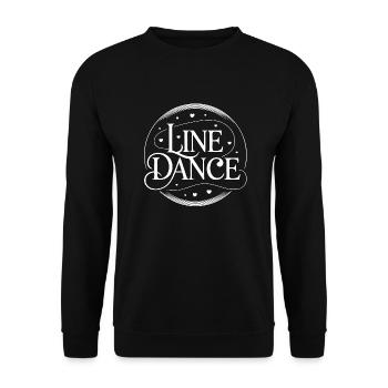 Line Dance Group Training My Dance Sport - Unisex Sweatshirt - black - Front - Alina (178cm) & Michal (187cm)