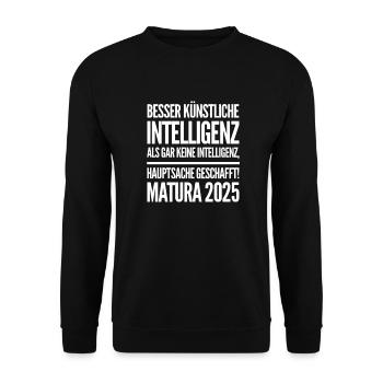 Matura - Unisex Pullover - Schwarz - Vorne - Alina (178cm) & Michal (187cm)