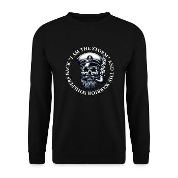 Sailor murmure I Am The Storm Skull Sailor - Sweat-shirt Unisexe - noir - Devant - Alina (178cm) & Michal (187cm)