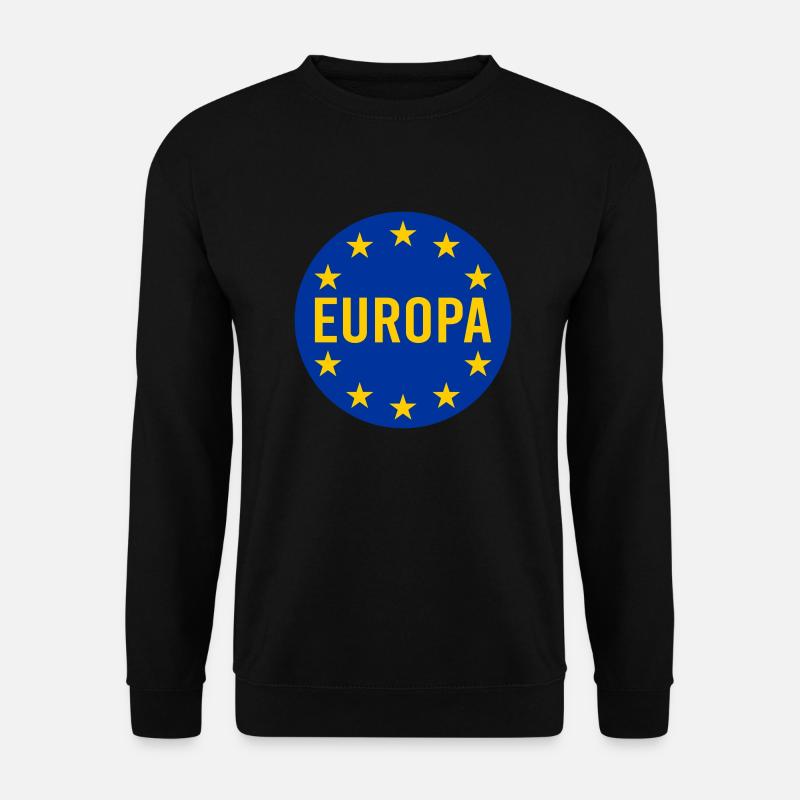 Europa - Unisex Pullover - Schwarz