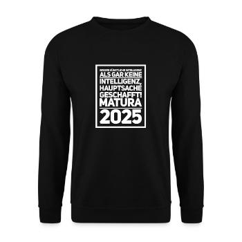 Matura - Unisex Sweatshirt - black - Front - Alina (178cm) & Michal (187cm)