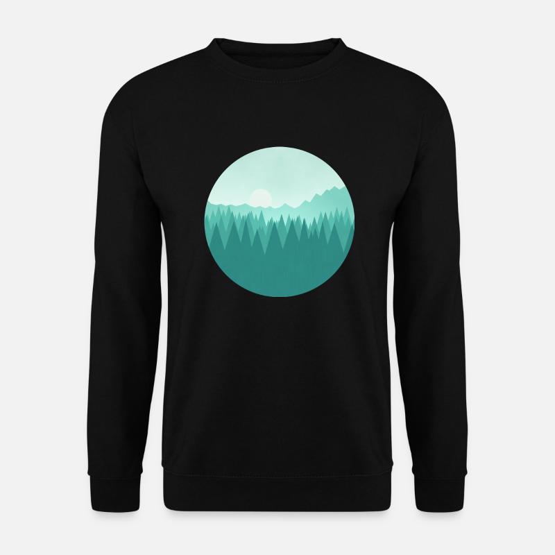 Berglandschaft - Unisex Pullover - Schwarz
