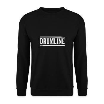 Drumline Shirt – Marching Band Sticks Design - Unisex Sweatshirt - black - Front - Alina (178cm) & Michal (187cm)