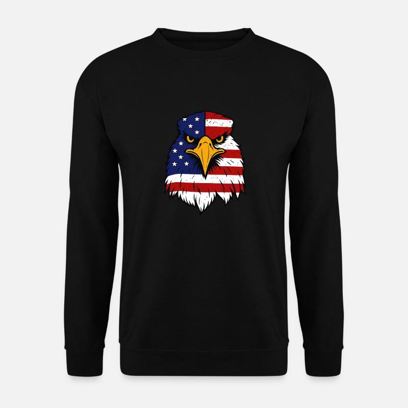 US Eagle - Unisex Sweatshirt - black