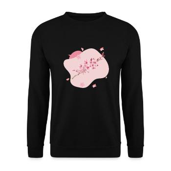 Sakura - Sweat-shirt Unisexe - noir - Devant - Alina (178cm) & Michal (187cm)