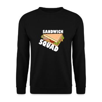 Sandwich - Sandwich Squad - Unisex Pullover - Schwarz - Vorne - Alina (178cm) & Michal (187cm)