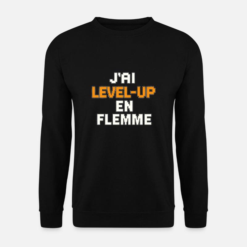 Ich bin faul, wenn es darum geht, aufzusteigen - Unisex Pullover - Schwarz