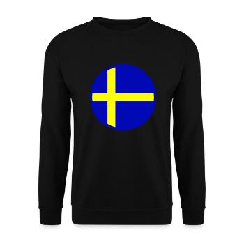 Sweden Flag Flag - Unisex Sweatshirt - black - Front - Alina (178cm) & Michal (187cm)
